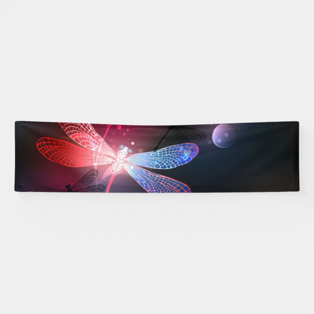 Glimmerne Rote Libelle Banner (Horizontal)