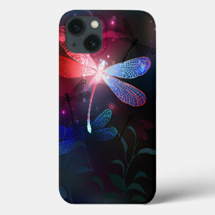 Glimmerne Rote Libelle Case-Mate iPhone Hülle