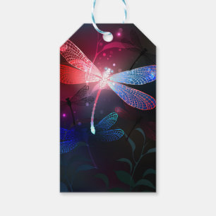 Glimmerne Rote Libelle Geschenkanhänger