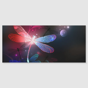Glimmerne Rote Libelle Magneteinladung