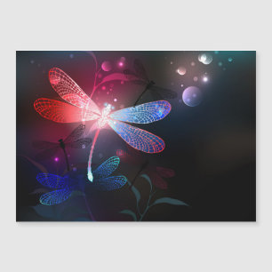 Glimmerne Rote Libelle Magneteinladung