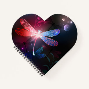 Glimmerne Rote Libelle Notizbuch
