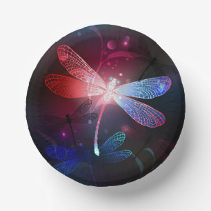 Glimmerne Rote Libelle Pappteller