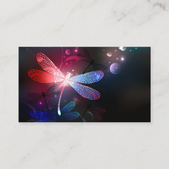 Glimmerne Rote Libelle Terminkarte (Vorderseite)