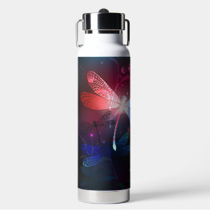 Glimmerne Rote Libelle Trinkflasche