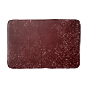 Glimmery Henna Grunge Rich Blood Red Glam Damask Badematte