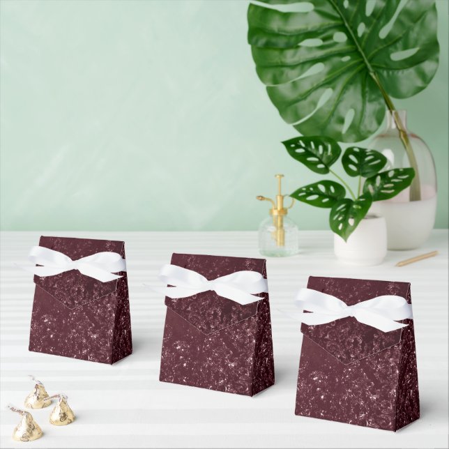 Glimmery Wine Grunge | Sangria Bordeaux Damask Geschenkschachtel (Zahlreiche)