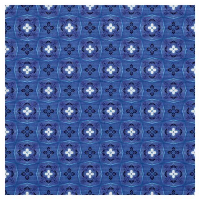 Glitch2 Blauer Stoff für Möbel (Muster)