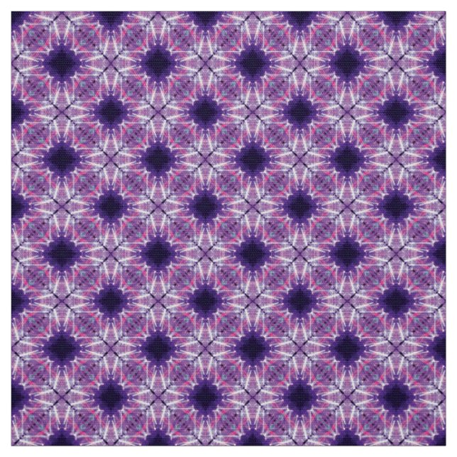 Glitch2 Bleu Dim Meubles Violets Tissu (Échantillon)