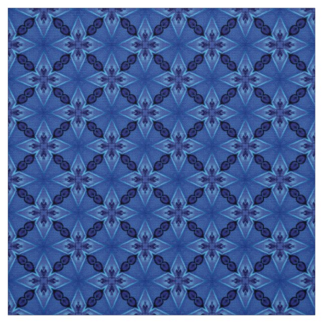 Glitch2 Blue Quilting, Appliqué und Kunsthandwerk Stoff (Muster)