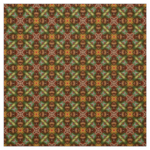 Glitch2 Brown Green Quilting artisanat tissu