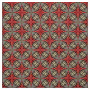 Glitch2 Deep Crimson tissu motif rouge