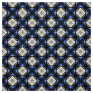 Glitch2 Diamanten aus stahlblauem Stoff