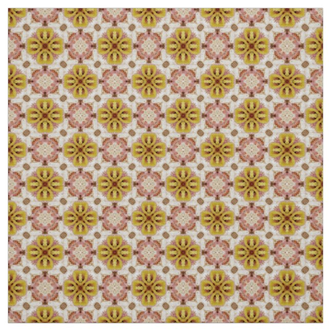 Glitch2 Golden Sundance Yellow Möbel Stoff (Muster)