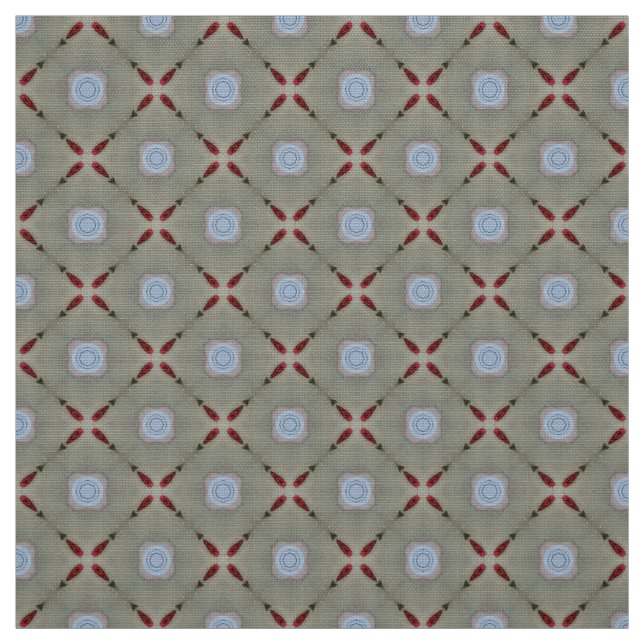 Glitch2 Olive Seagull Blauer Stoff (Muster)