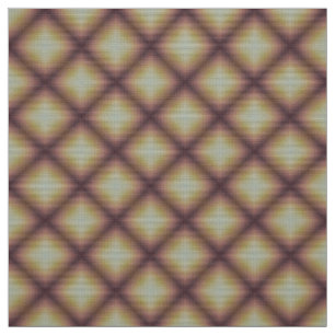 Glitch2 Tissu de meubles en forme de losange jaune