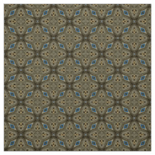 Glitch2 Tissu motif bleu olive