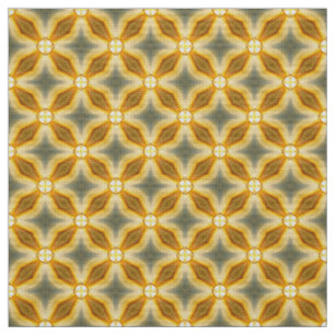 Glitch2 Yellow Golden Rod Natural Tissu de lin