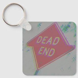 Glitch Aesthetic End Sign Schlüsselanhänger