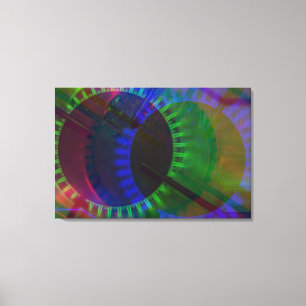 GLITCH ART auf Gasplatte auf Leinwanddruck