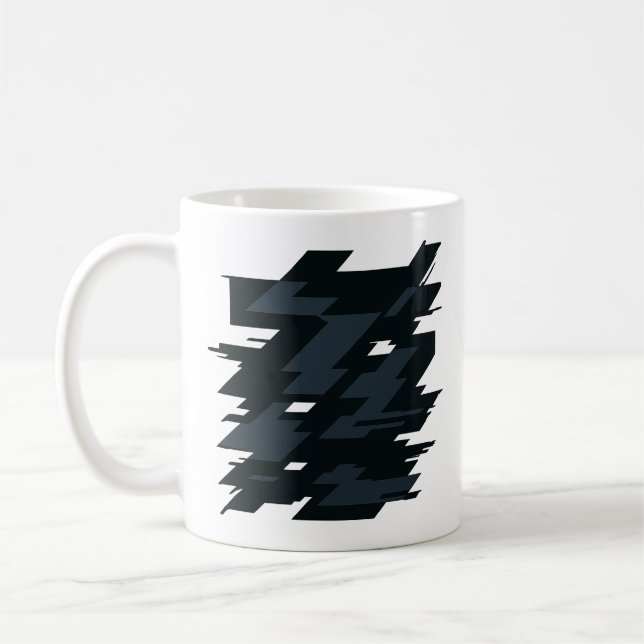 Glitch Art Klassischer Becher Kaffeetasse (Links)