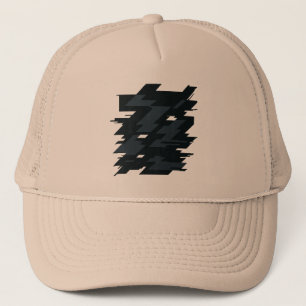 Glitch-Art-Trucker-Hut Truckerkappe