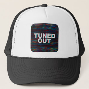 Glitch Art "Tuned Out" Streetwear Design Truckerkappe