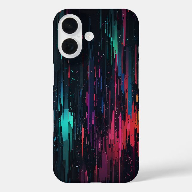 Glitch effect Phone Case (Rückseite)