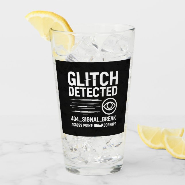 GLITCH ERKANNT - Beschädigte Signalübertragung Glas (Vorderseite Ice)