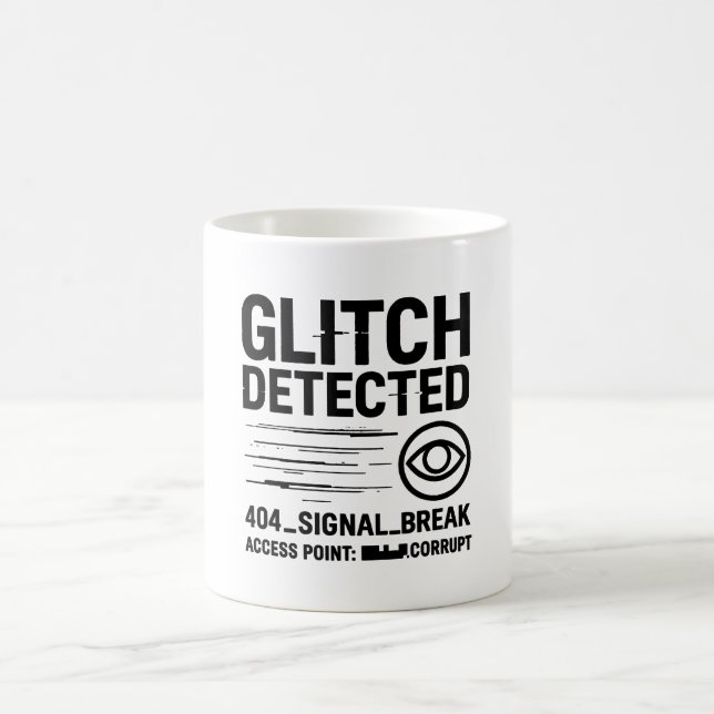 GLITCH ERKANNT - Beschädigte Signalübertragung Kaffeetasse (Mittel)