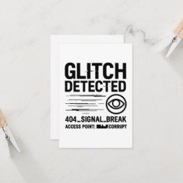 GLITCH ERKANNT - Beschädigte Signalübertragung Karte
