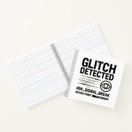 GLITCH ERKANNT - Beschädigte Signalübertragung Notizbuch