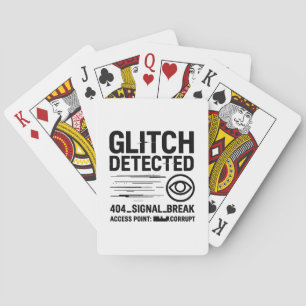 GLITCH ERKANNT - Beschädigte Signalübertragung Spielkarten