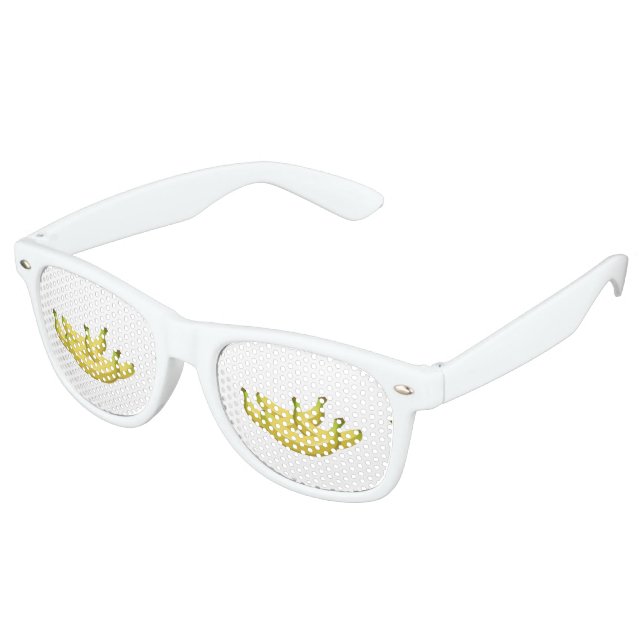 Glitch Food Banane Partybrille (Schrägansicht)