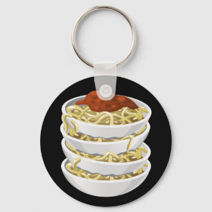Glitch Food leckere Pasta Schlüsselanhänger