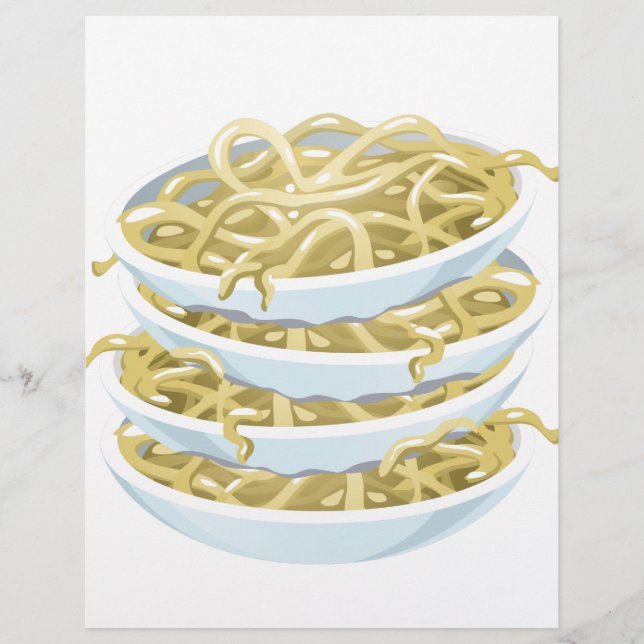 Glitch Food schlichte Nudeln (Vorderseite)