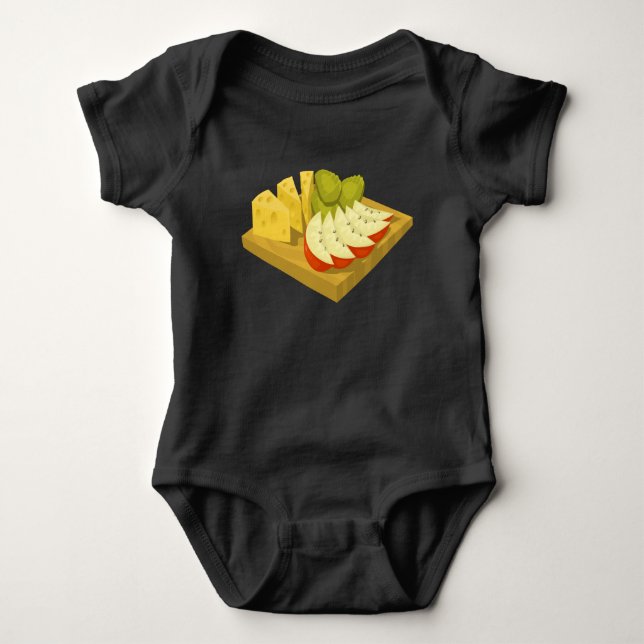Glitch Food Snack Pack Baby Strampler (Vorderseite)