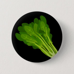 Glitch Food Spinat Button