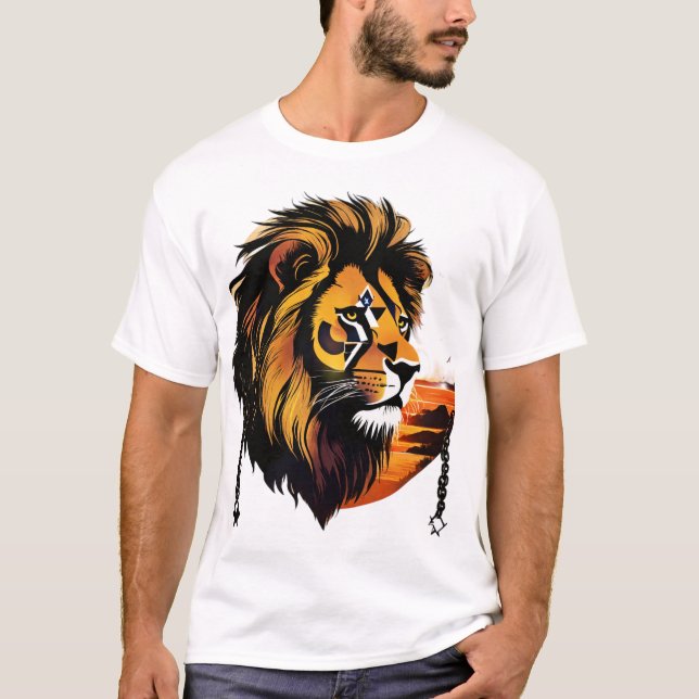 Glitch Lion T-Shirt (Vorderseite)