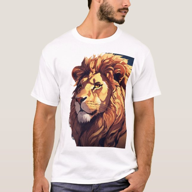 Glitch Lion T-Shirt (Vorderseite)