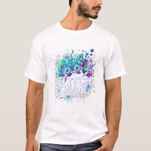 Glitch Mode Gamer T-Shirt Retro-Arcade & System