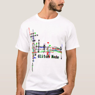 Glitch-Modus — Cyberpunk-Digital-Glitch-Design. T-Shirt