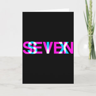 Glitch Optische Täuschung Six Seven 6 7 Meme Gen A Karte
