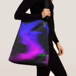 Glitch Plasma Black Tragetaschen Mit Langen Trägern