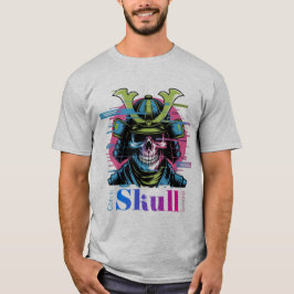 Glitch Skull Samurai: Der Krieg im digitalen Zeita T-Shirt
