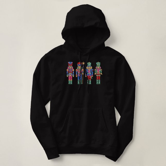 Gliter Nutcracker Hoodie (Design vorne)