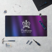 Glitter Crown Black Blue Lila