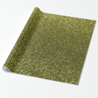 Glitter des olivgrünen Grüns Geschenkpapier