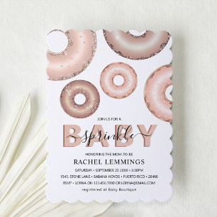 Glitter-Donut-Baby-Sprinkle-Girl-Baby-Party Einladung