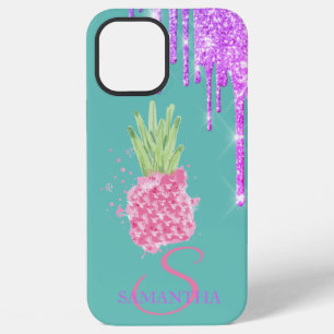 Glitter Drips Ananas Minze Grün iPhone 12 Pro Max Hülle